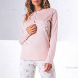 PIGIAMA CALIBRATO DONNA RAGAZZA SERAFINO PURO COTONE MARCA OHANA ART.21541