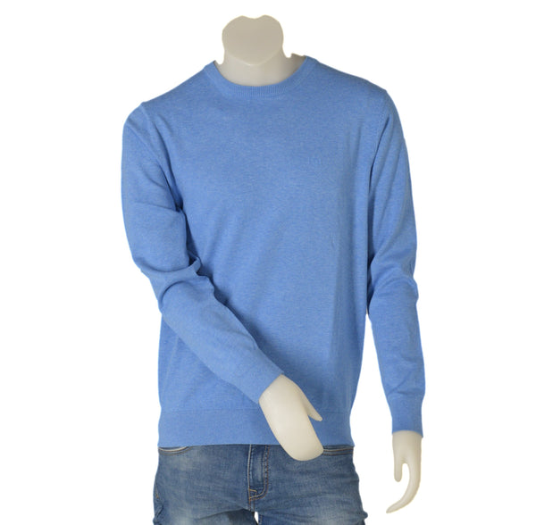 MAGLIONE UOMO COTONE GIROCOLLO POLSINIFASCIA MARCA BUGATTI ART.7400-35510
