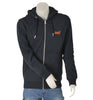 FELPA UOMO ZIP CAPPUCCIO GARZATA POLSINI FASCIA TASCHE MARCA SUPERDRY ART.M2013195A