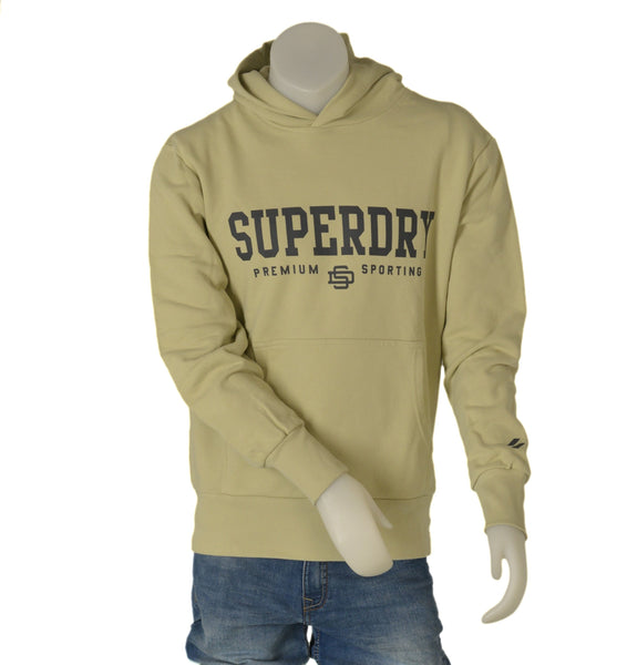 FELPA GARZATA UOMO RAGAZZO CAPPUCCIO TASCHE STAMPA MARCA SUPERDRY ART. M2012562A