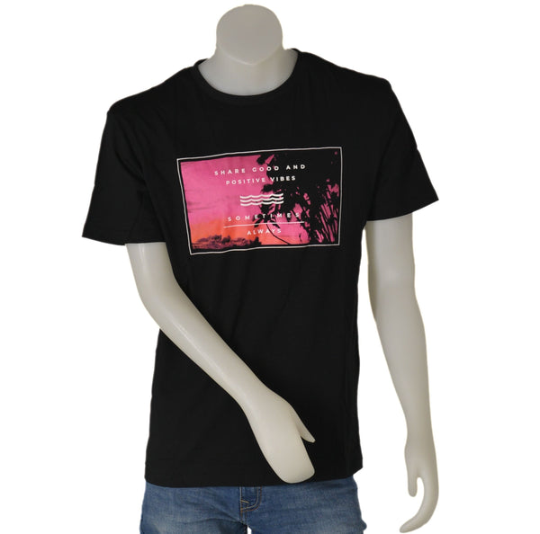 T-SHIRT UOMO COTONE GIROCOLLO MEZZA MANICA STAMPA MARCA LOSAN ART.31K-1205AL