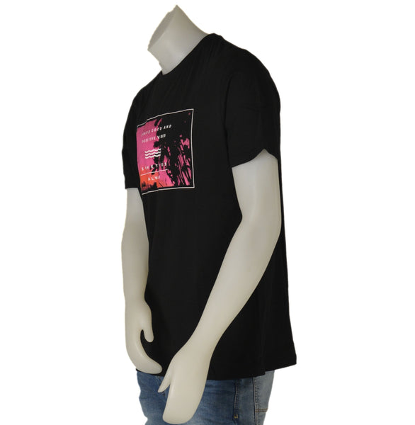 T-SHIRT UOMO COTONE GIROCOLLO MEZZA MANICA STAMPA MARCA LOSAN ART.31K-1205AL