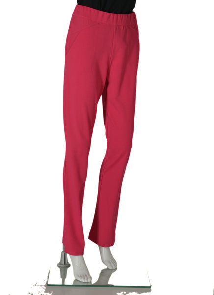 PANTALONI DONNA ELASTICO TASCHE DRITTO LEGGERO MARCA ISTINTI ART.31772