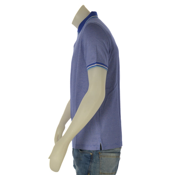 POLO UOMO FILO SCOZZIA MEZZA MANICA BORDINO SPACCHETTI RIGATA MARCA RE DEL MARE ART. 963150