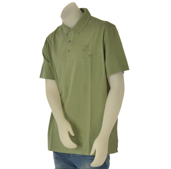 POLO UOMO CONFORMATA COTONE MEZZA MANICA TASCHINO SPACCHETTI MARCA RE DEL MARE ART. 99311X