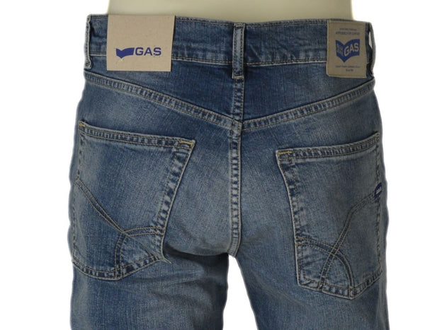 JEANS UOMO ZIP BOTTONE CINQUE TASCHE SLIM FIT MARCA GAS ART.ALBERT A3067WZ22