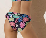 Bikini donna Ysabel Mora art 82329 coppa C imbottito mutanda alta floreale