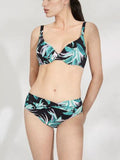 Bikini donna Ysabel Mora art 81709  coppa B stampa floreale tessuto nido d' ape