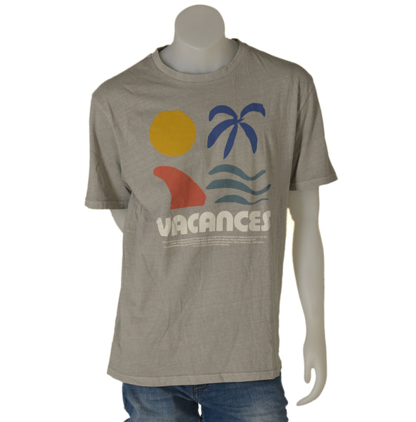 T-SHIRT UOMO COTONE MEZZA MANICA GIROCOLLO STAMPA MARCA LOSAN ART. 31K-1018AL