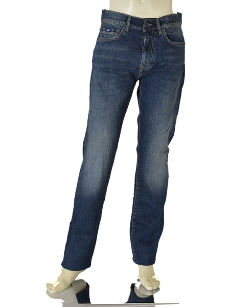 JEANS UOMO ZIP BOTTONE CINQUE TASCHE REGOLARE SCURO MARCA GAS ART. MORRIS A3076
