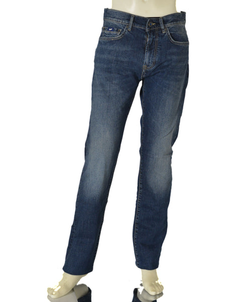 JEANS UOMO ZIP BOTTONE CINQUE TASCHE REGOLARE SCURO MARCA GAS ART. MORRIS A3076