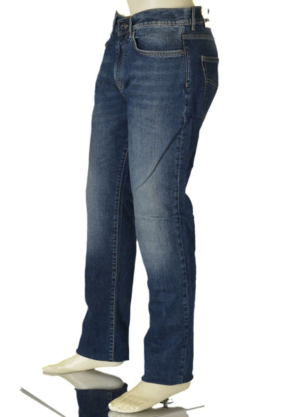 JEANS UOMO ZIP BOTTONE CINQUE TASCHE REGOLARE SCURO MARCA GAS ART. MORRIS A3076