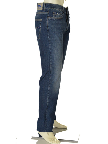 JEANS UOMO ZIP BOTTONE CINQUE TASCHE REGOLARE SCURO MARCA GAS ART. MORRIS A3076